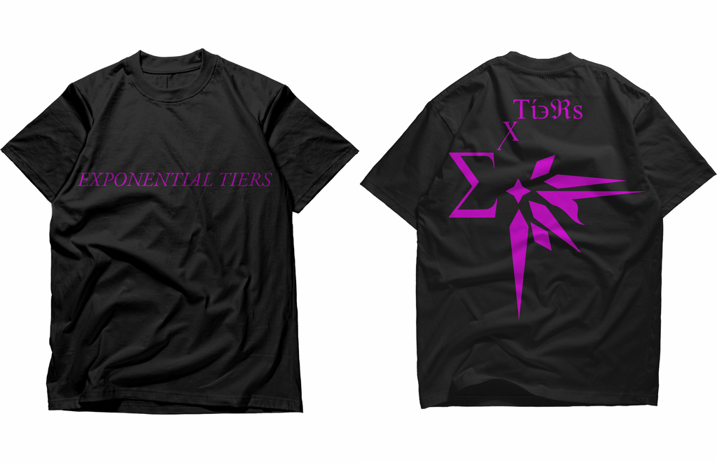 Type 2 Variant Signature Design Black T-Shirt