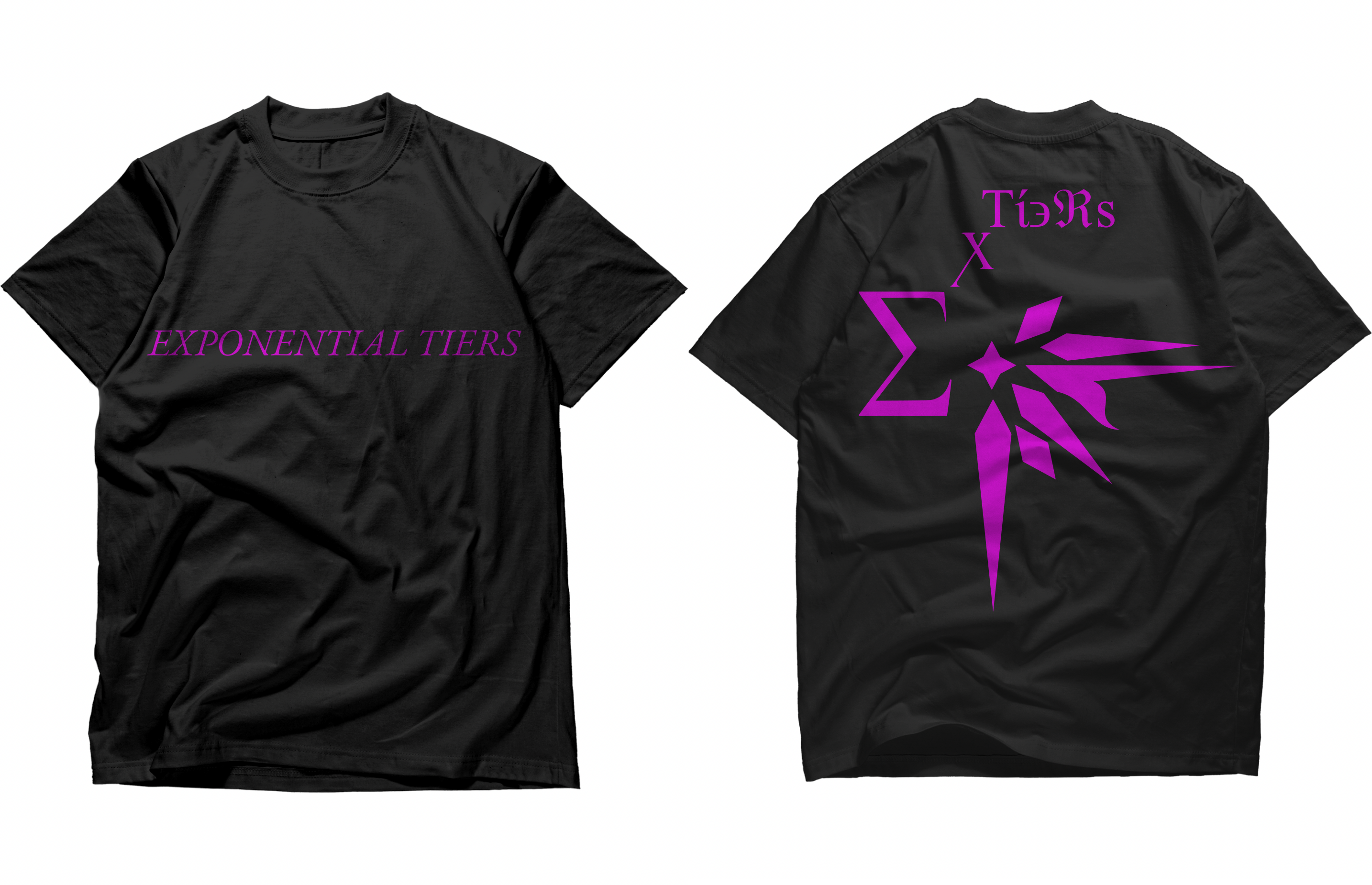 Type 2 Variant Signature Design Black T-Shirt