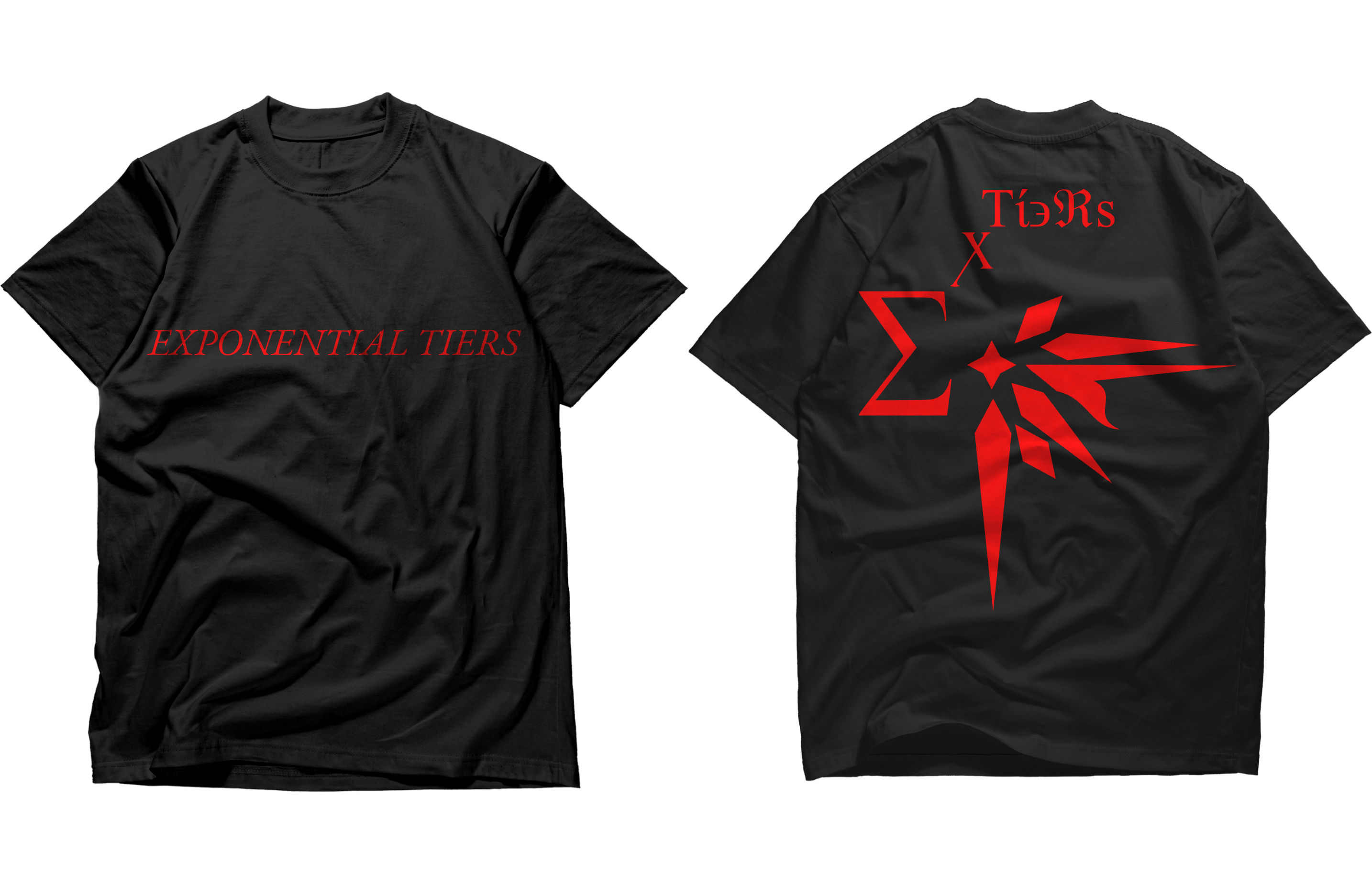 Type 2 Variant Signature Design Black T-Shirt