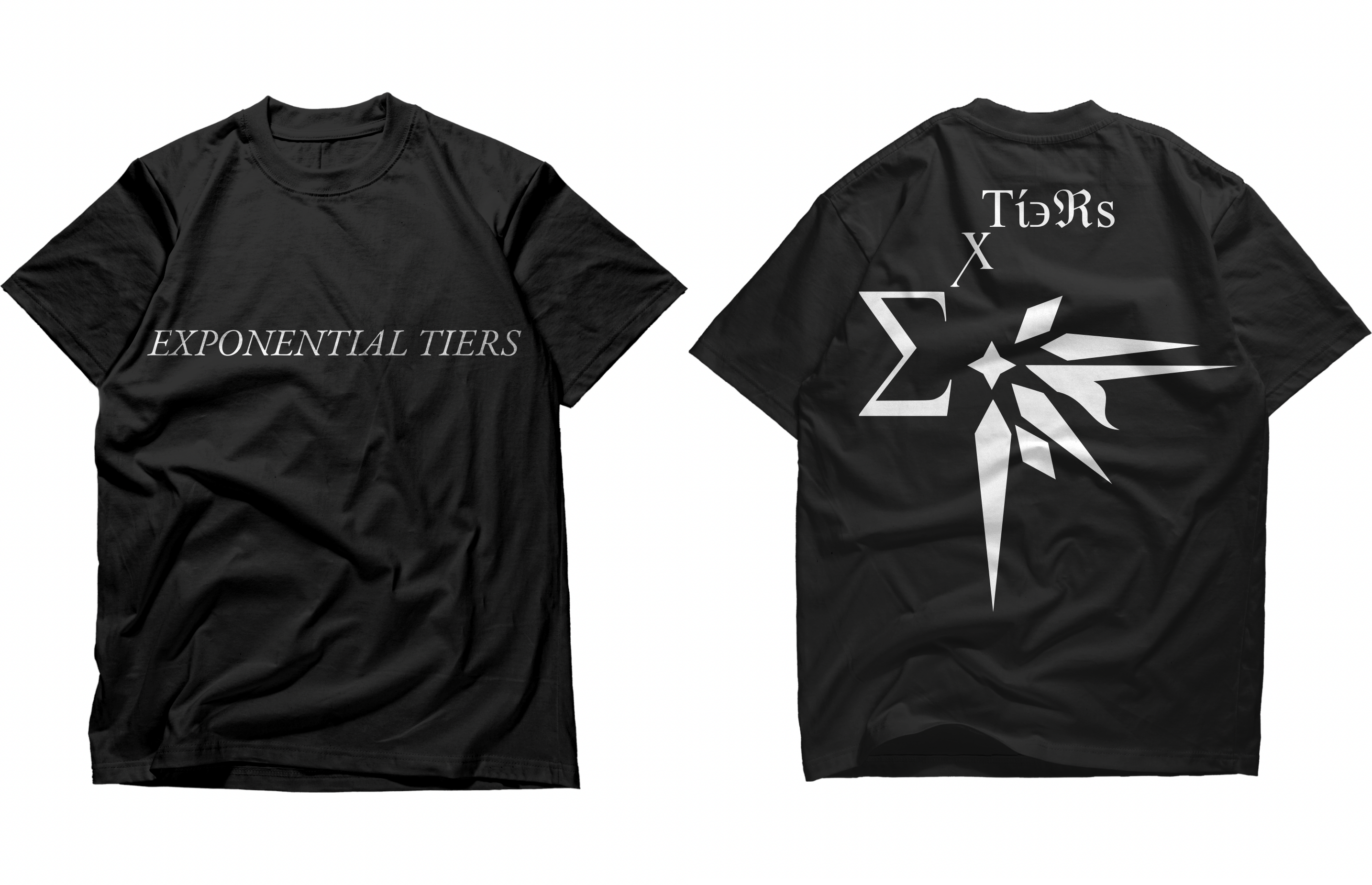 Type 2 Variant Signature Design Black T-Shirt